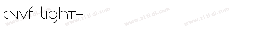 CNVF Light字体转换